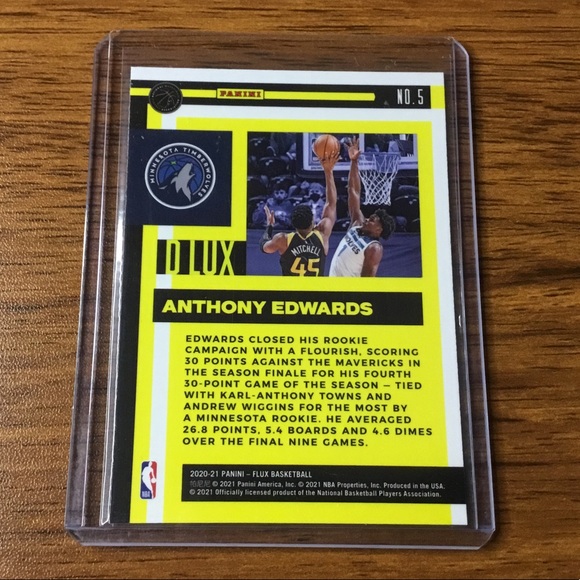 NBA Anthony Edwards D LUX RC - Picture 2 of 2